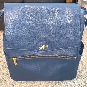 Blue freshly picked large diaper bag